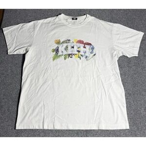 Kith Floral Arch Vintage Tee Logo Cotton T-Shirt Men's Size Large White‎